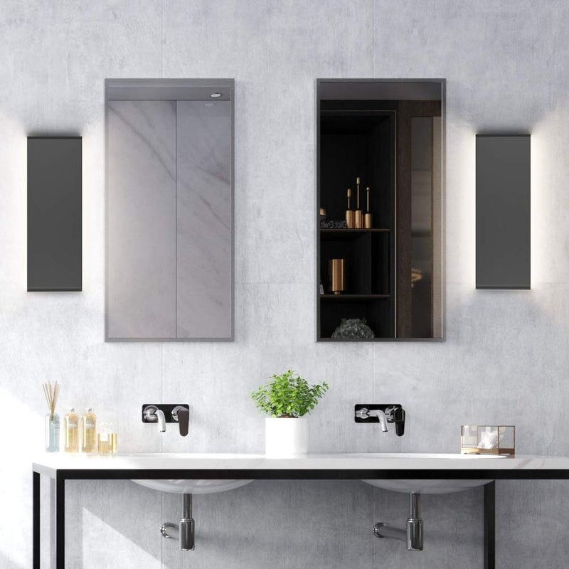 Aipsun 15.8in Modern Black Vanity Light Up and Down LED Vanity Light for Bathroom Wall Lighting Fixtures Neutral White 4000K - Image 4